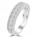 1.10 ct Ladies Round Cut Diamond Wedding Band Ring With Millgrain Edge 